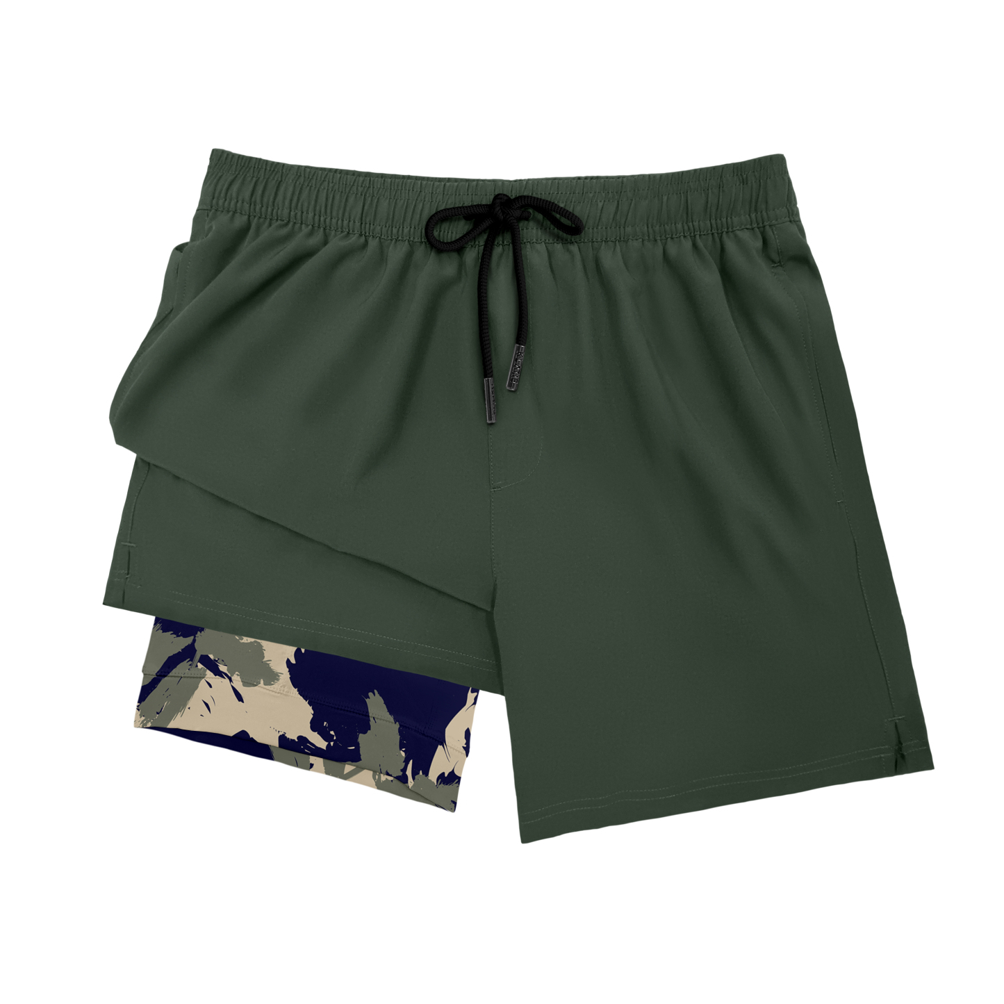 Camouflage Flower(Compression Lined Swim Trunks)