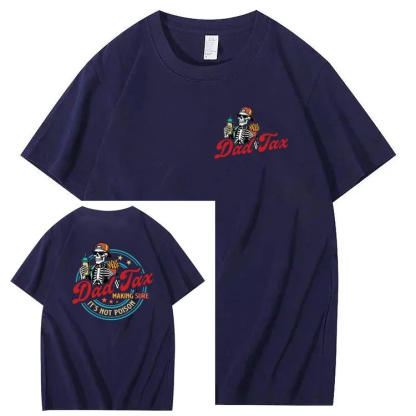 Dad Tax Pattern Print T-Shirt