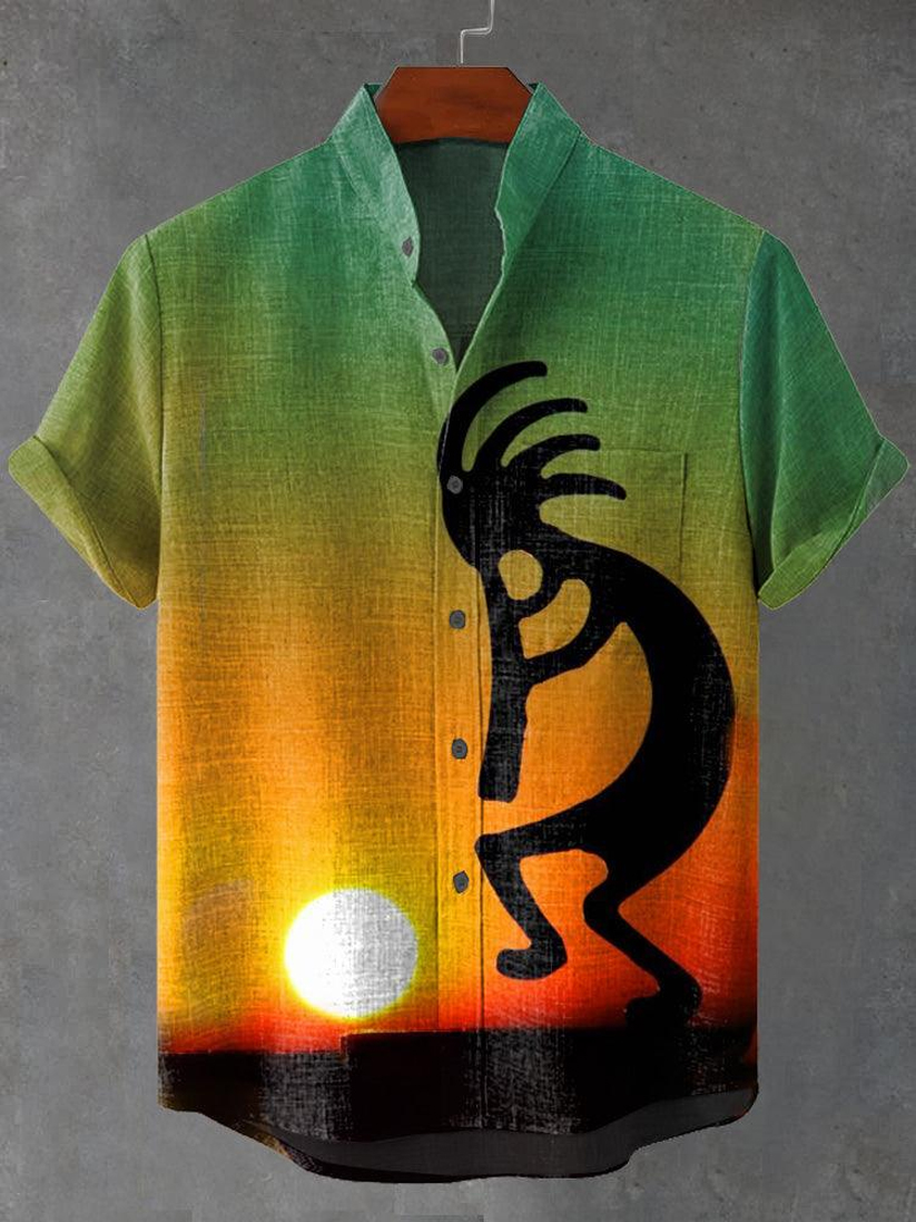 Ethnic Tribal Print Men's Shirt