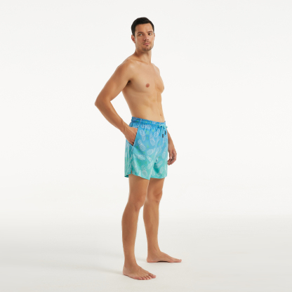 Fresh Pineapple (Compression Lined Swim Trunk)