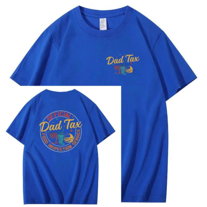 Official Dad Tax Pattern Print T-Shirt