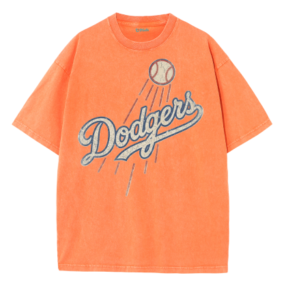 Vintage Los Angeles Baseball Graphic Washed T-Shirt