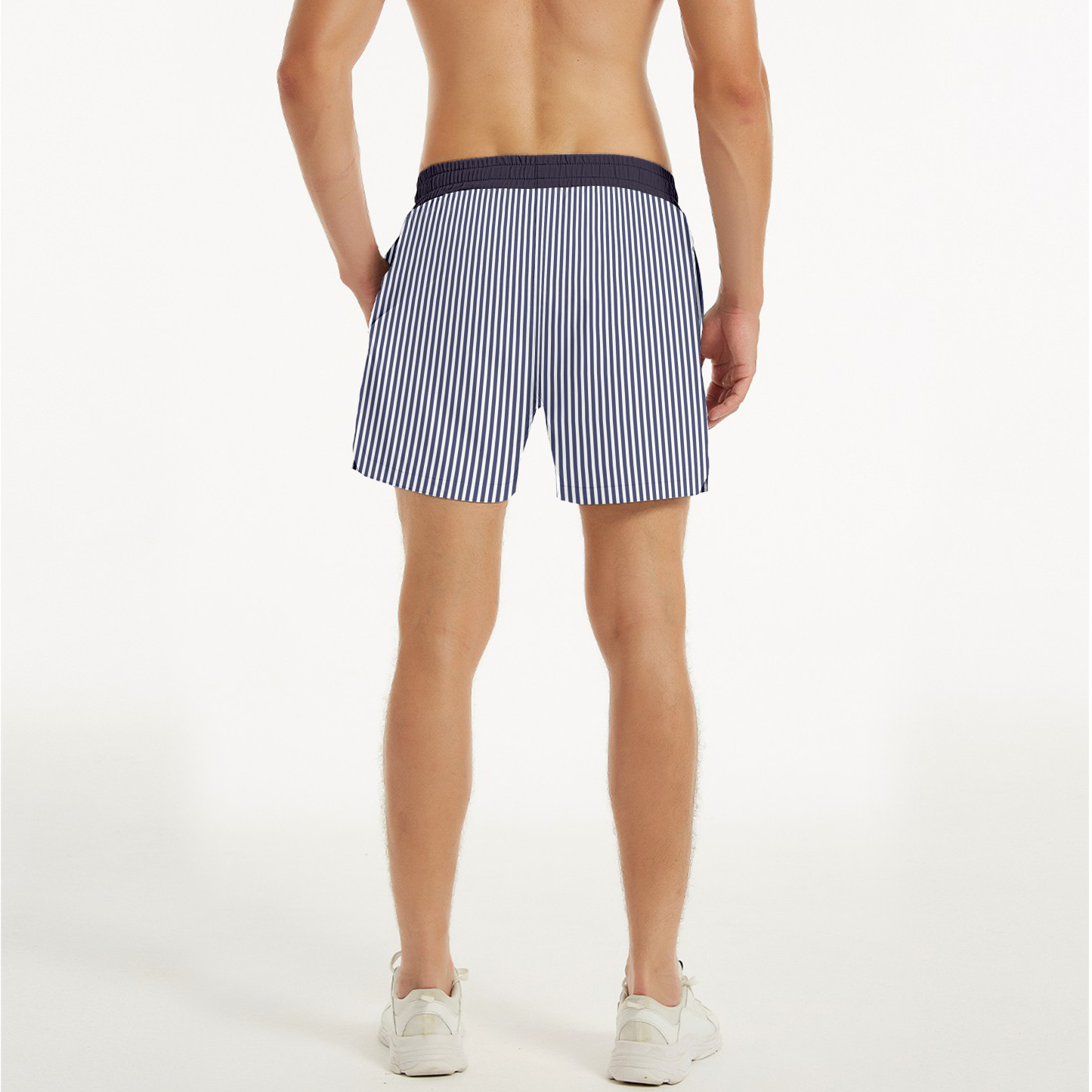 Light Blue Stripe (Hybrid Gym/Swim Shorts)