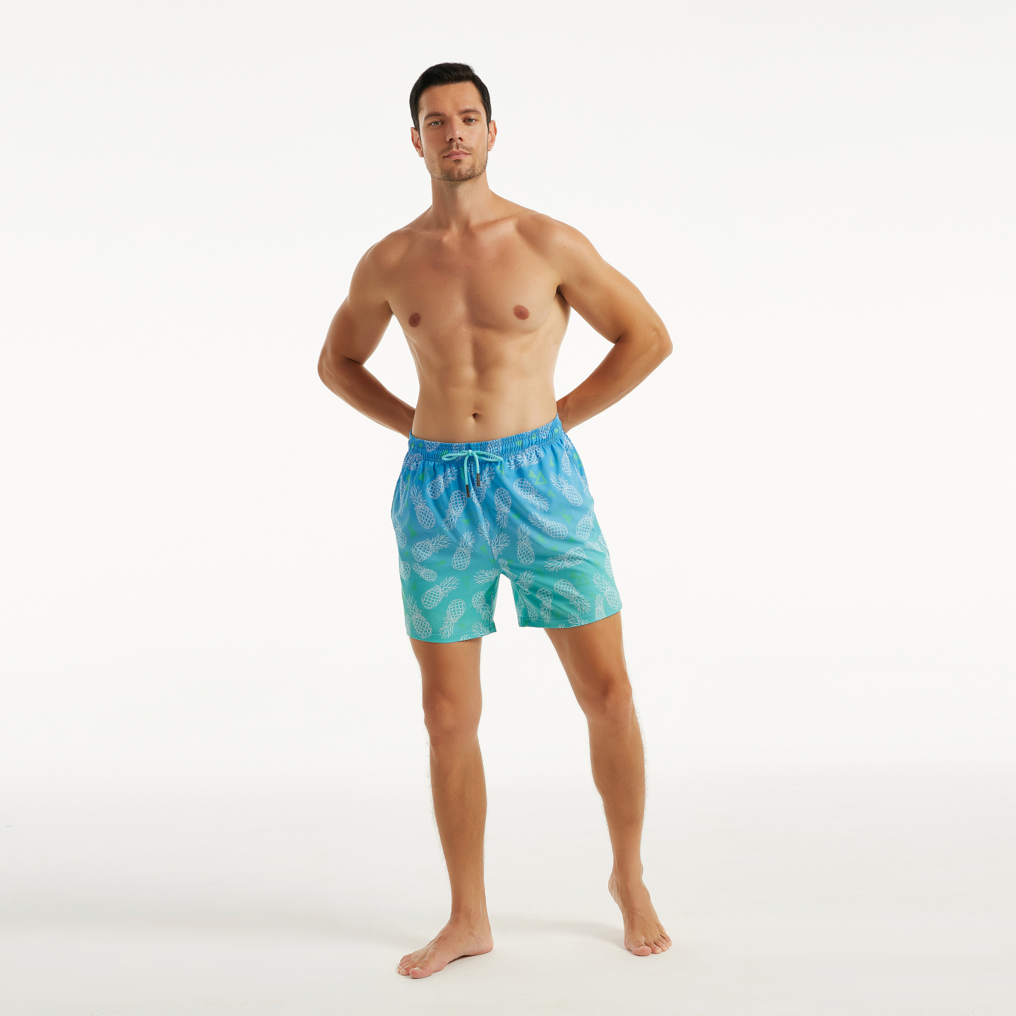 Fresh Pineapple (Compression Lined Swim Trunk)