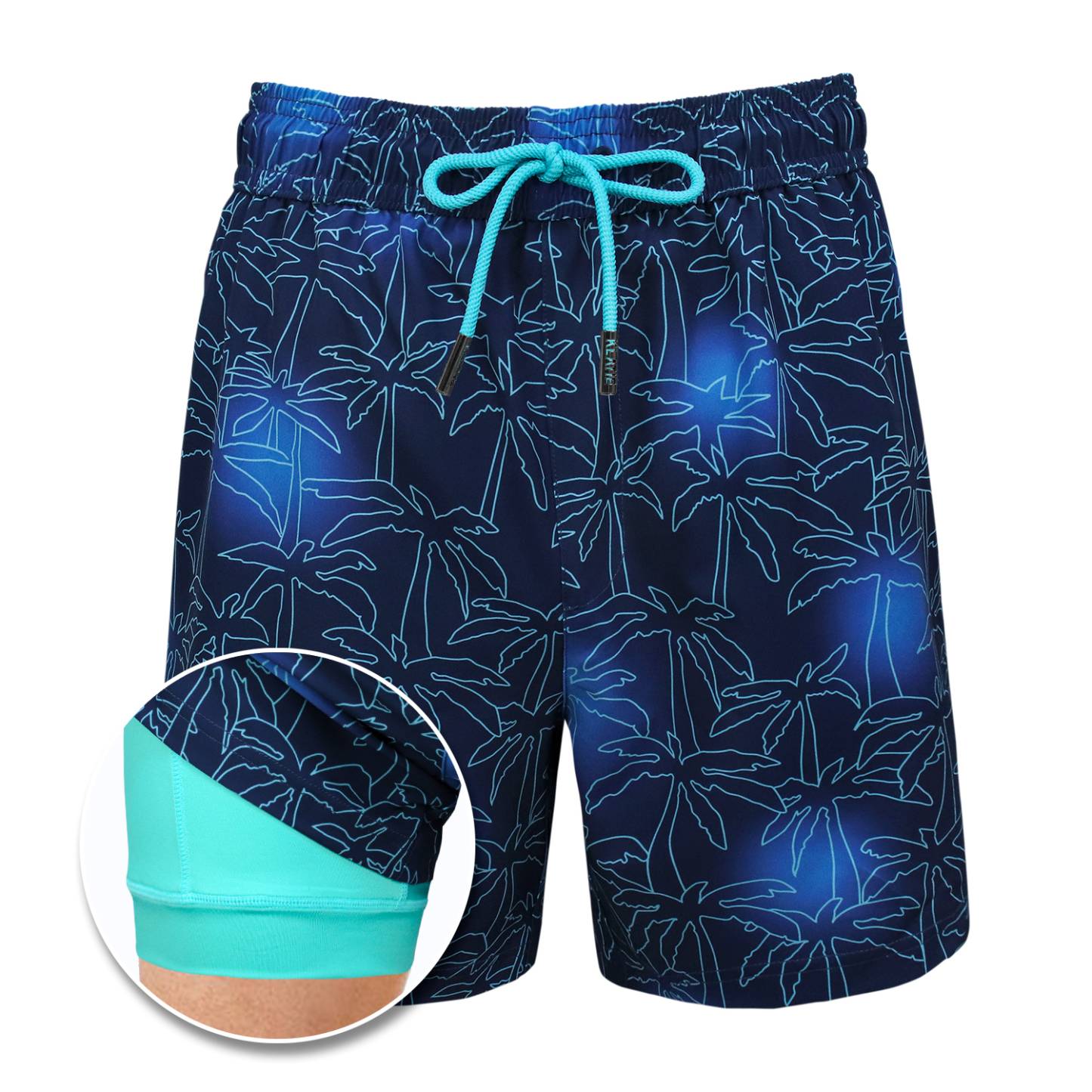 Misty Palm (Compression Lined Swim Trunk)