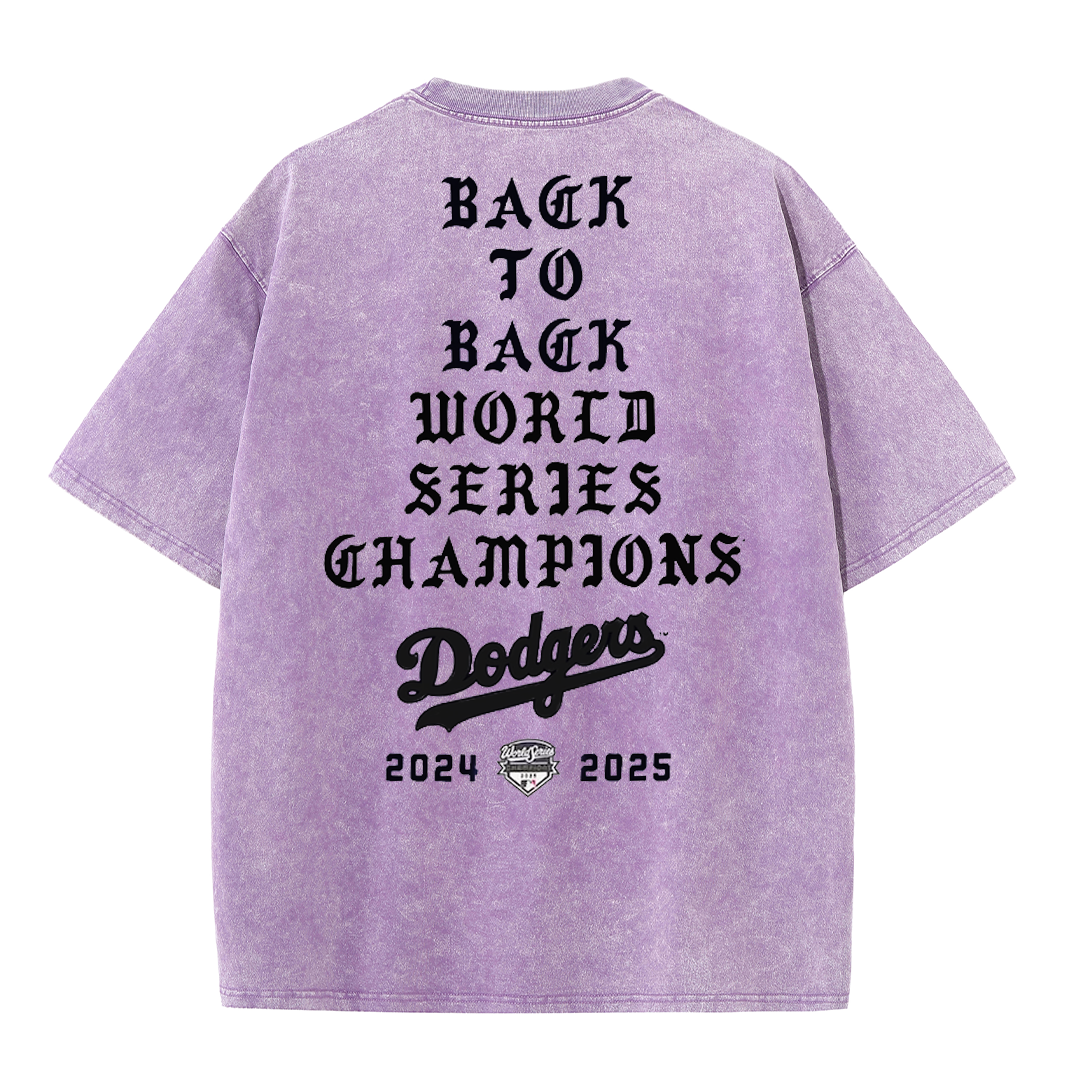 Back to Back Champions Vintage Washed T-Shirt – LA Born Raised Graphic Streetwear Tee