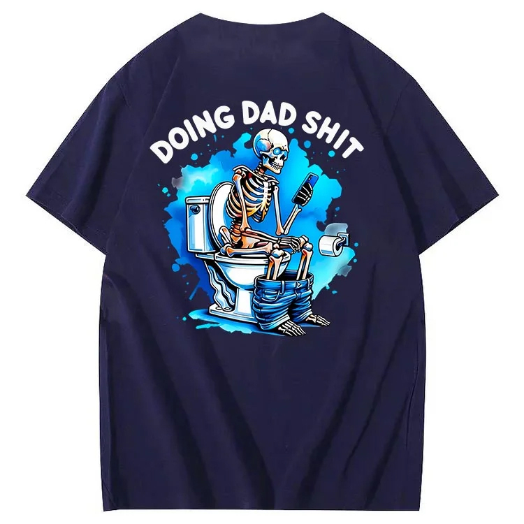 Doing Dad Shit Art Pattern Print T-Shirt