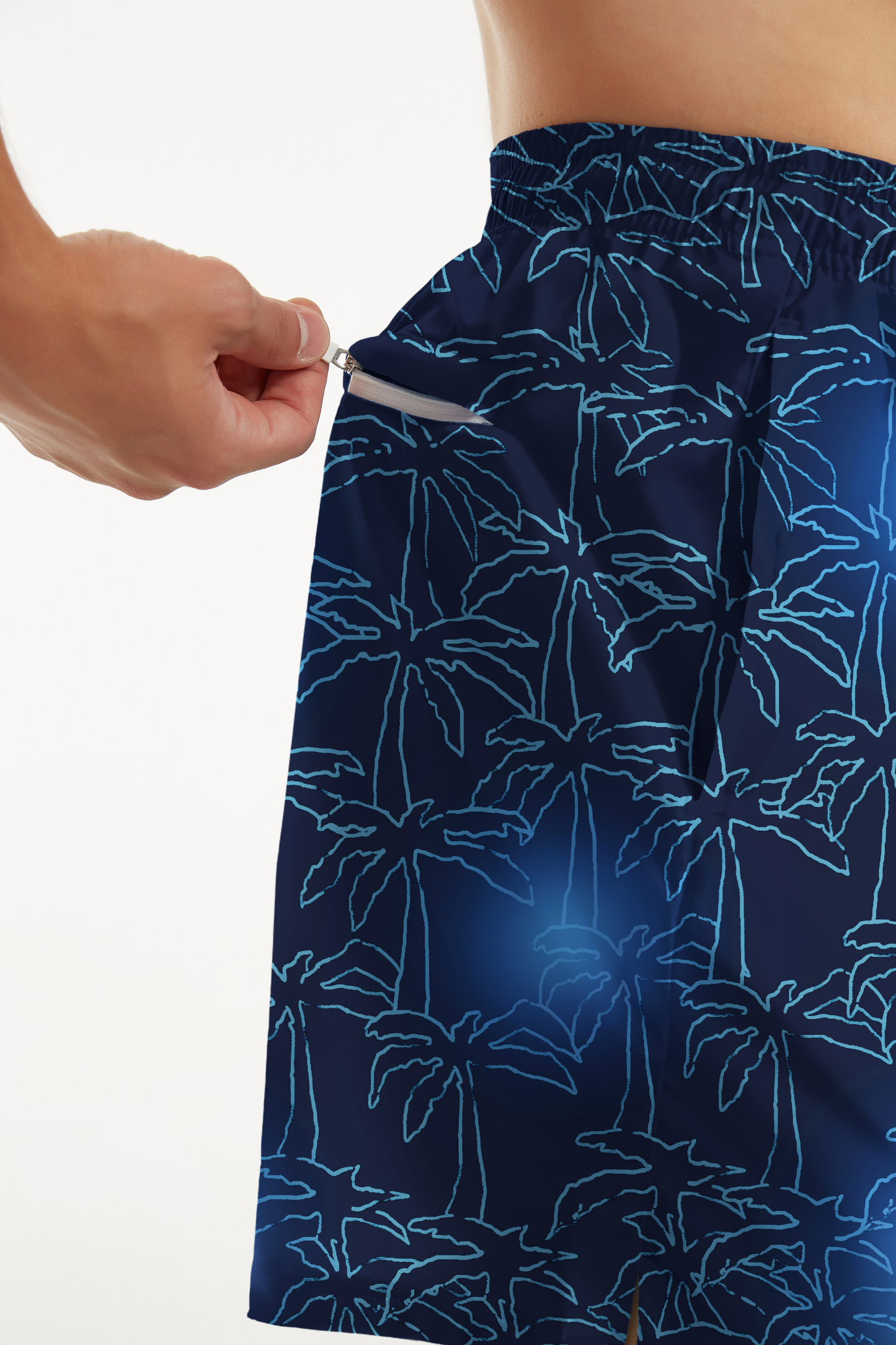 Misty Palm (Compression Lined Swim Trunk)