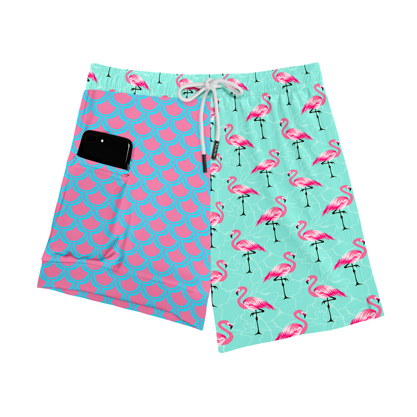 Flamingo (Compression Lined Swim Trunks)