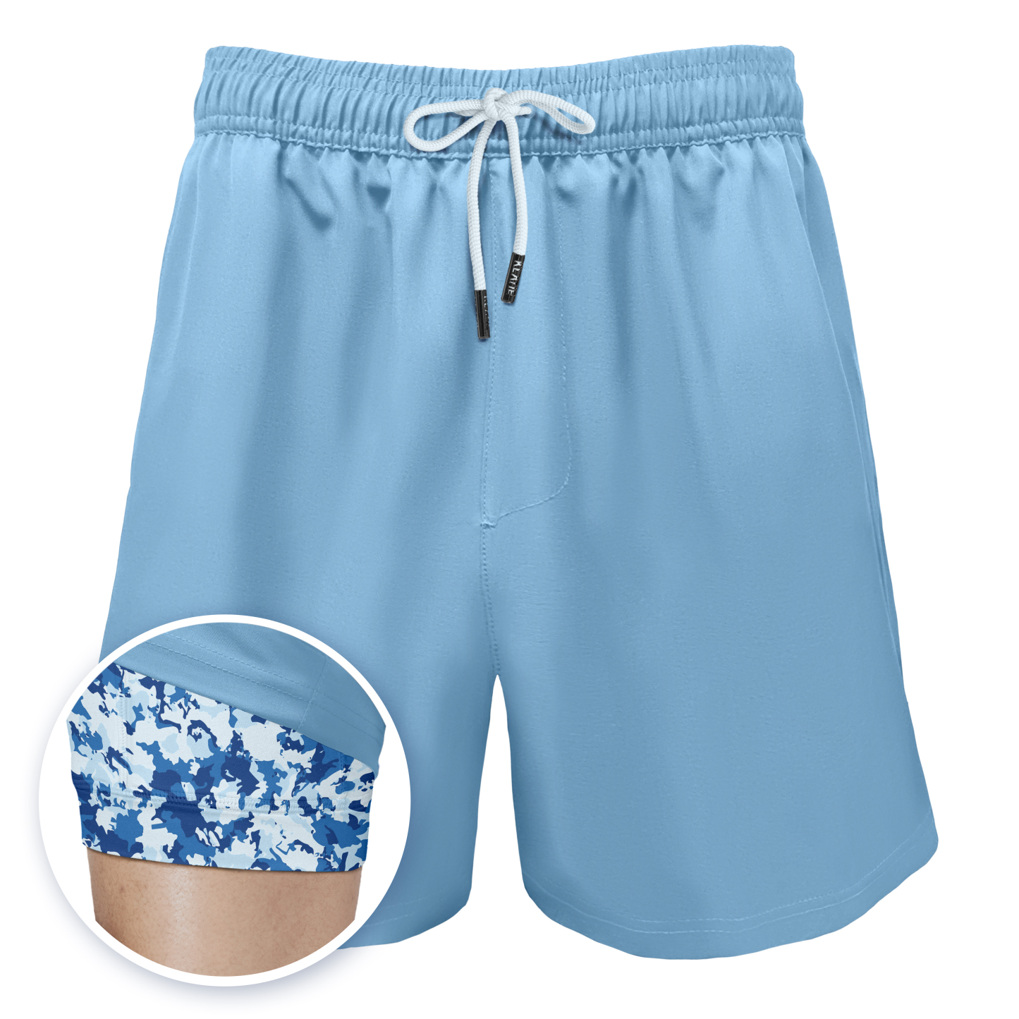 Camouflage Aqua (Hybrid Gym/Swim Shorts)