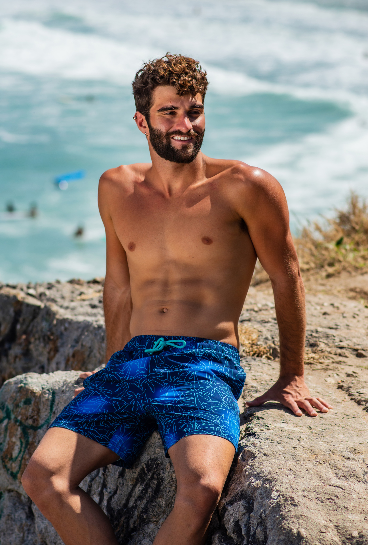 Misty Palm (Compression Lined Swim Trunk)