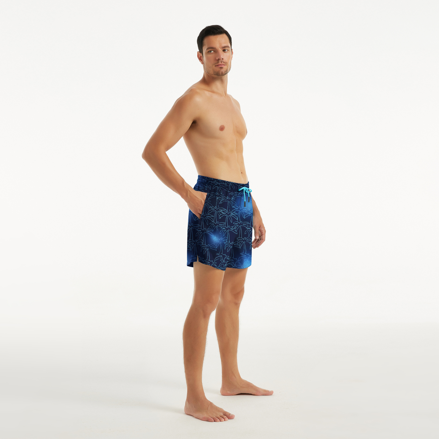 Misty Palm (Compression Lined Swim Trunk)
