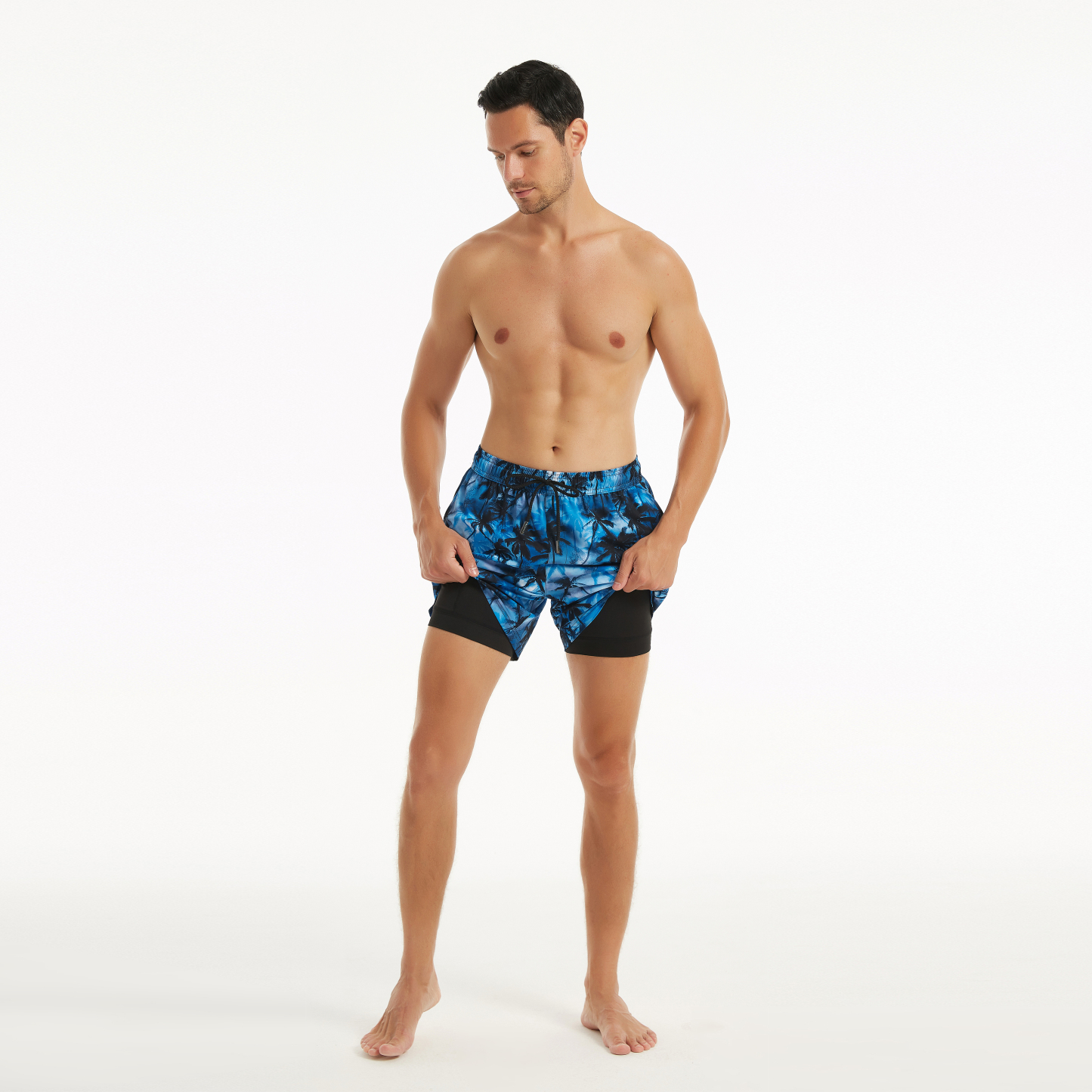 Moonlight Jungle (Compression Lined Swim Trunk)