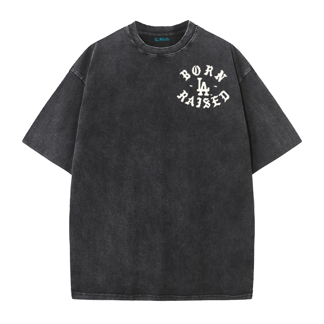 Back to Back Champions Vintage Washed T-Shirt – LA Born Raised Graphic Streetwear Tee