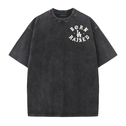 Back to Back Champions Vintage Washed T-Shirt – LA Born Raised Graphic Streetwear Tee