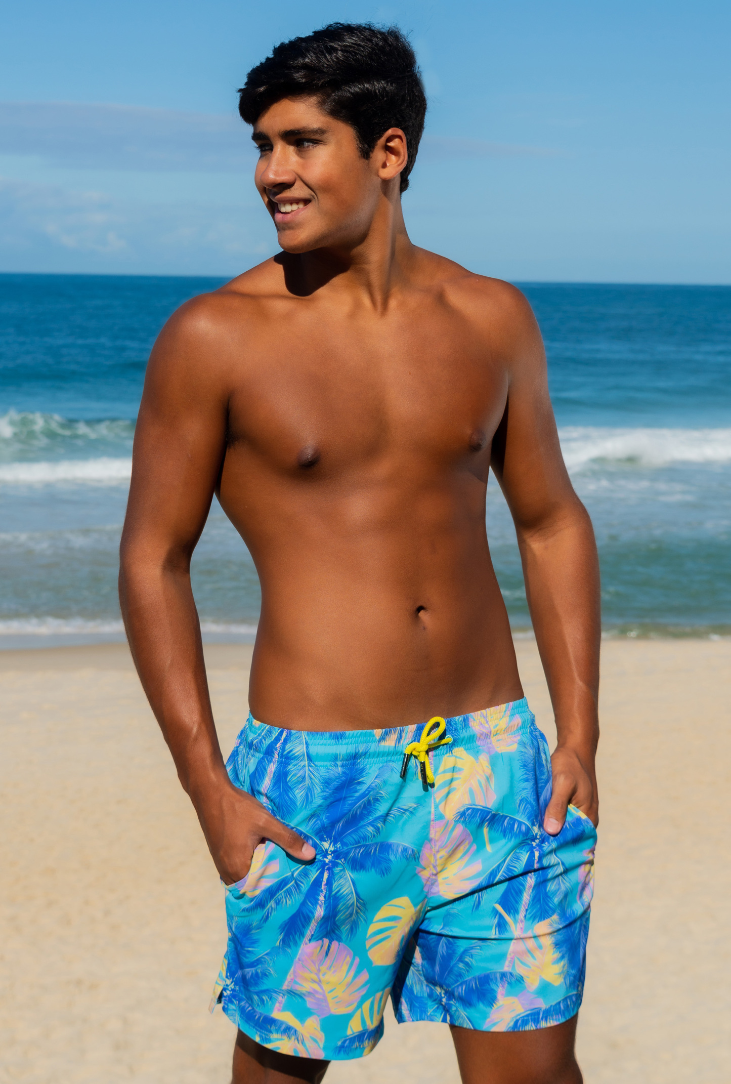 Summer Traces (Compression Lined Swim Trunk)