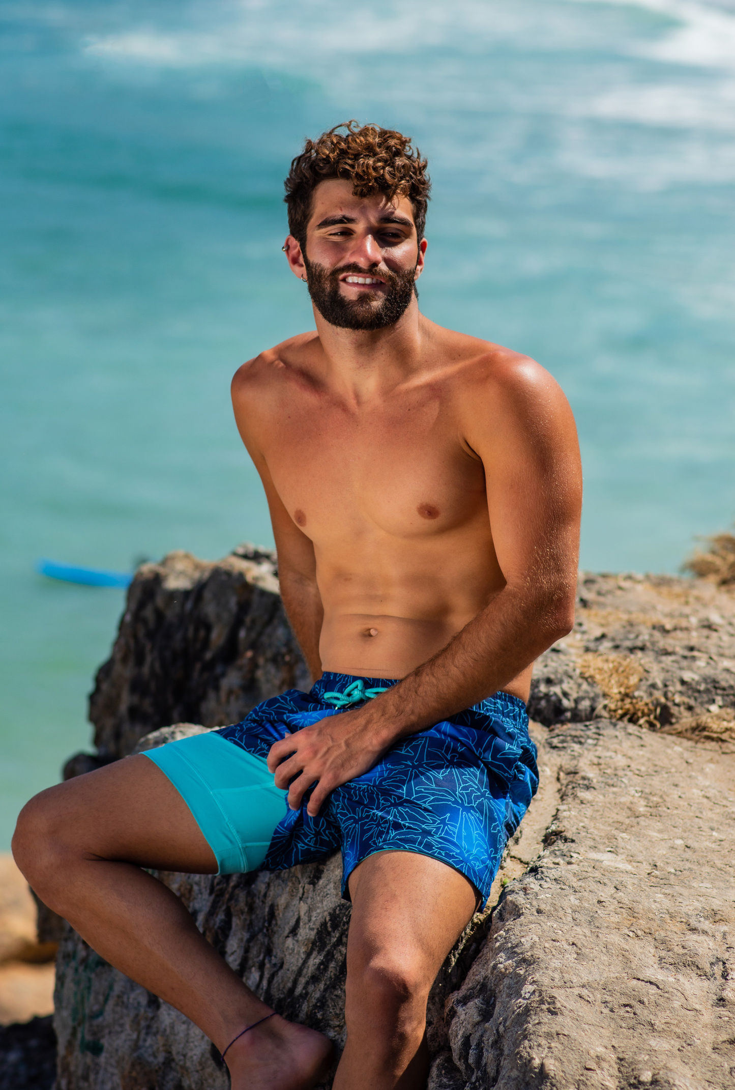 Misty Palm (Compression Lined Swim Trunk)