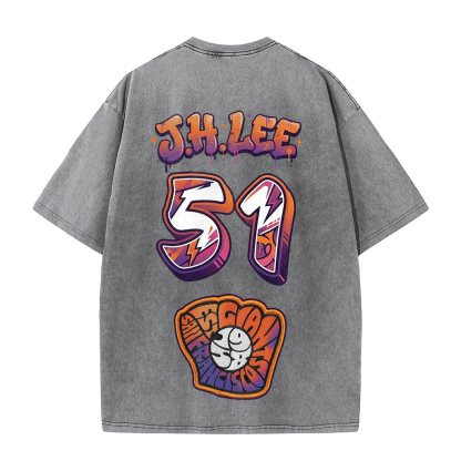 Giants Baseball 51 Tee – J.H. Lee Graphic Vintage Washed T-Shirt