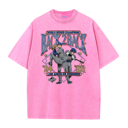 Dynasty Champions Retro Graphic Tee – Vintage Washed Heavy Cotton T-Shirt