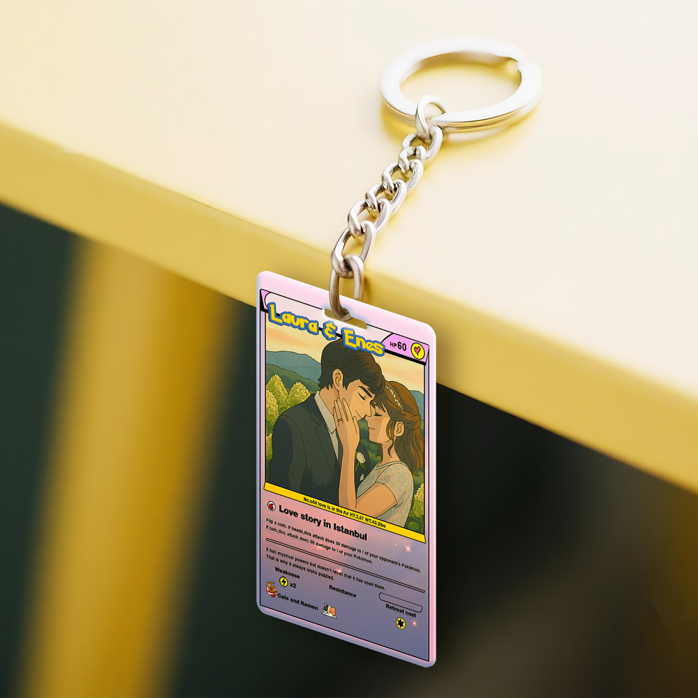 Llavero De Estilo De Dibujos Animados Personalizado, Regalo Perfecto, Regalo De Dibujos Animados Personalizado Con Foto Y Texto, Llavero De Acrílico, Regalo - miscalcetinescaramx