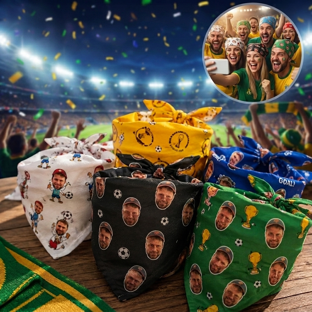 Crea tu propio pañuelo/pañuelo de apoyo/pañuelo personalizado/escuadrón de apoyo/pañuelo de foto personalizado/logotipo/pañuelo personalizable/despedida de soltero - miscalcetinescaramx