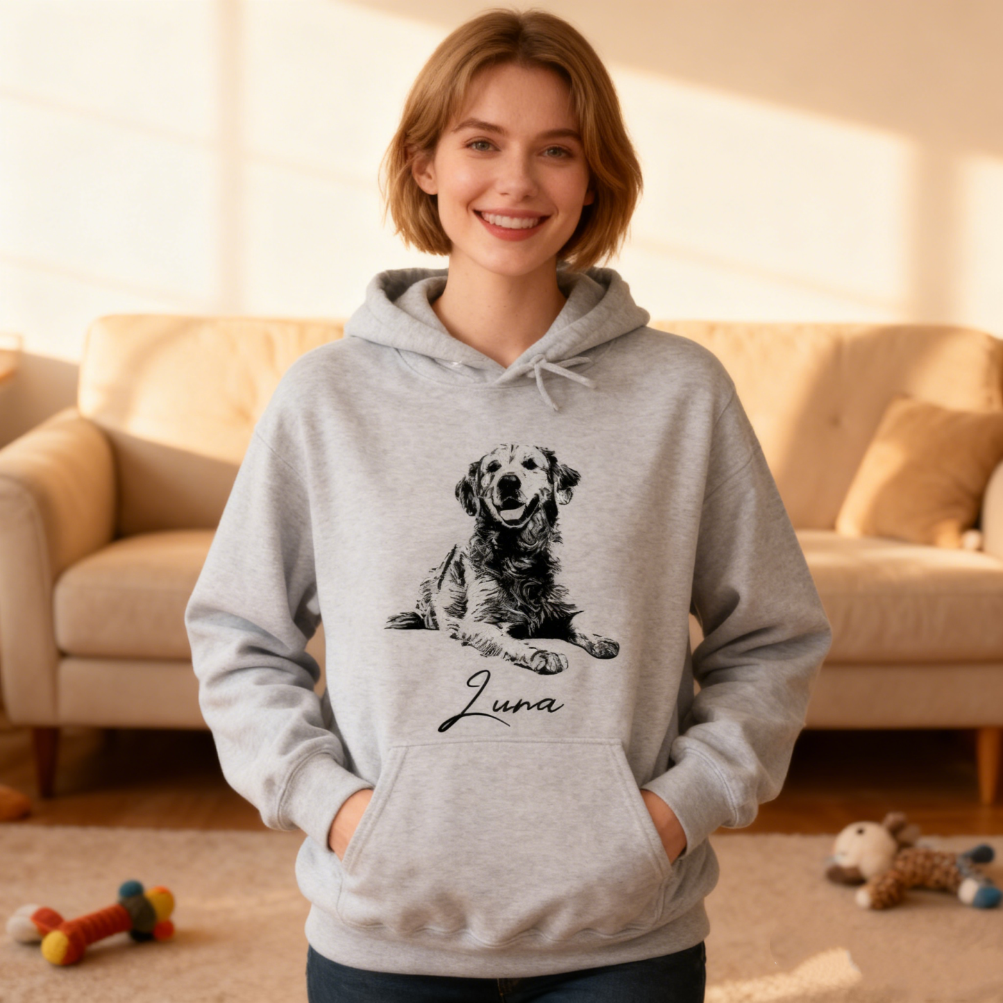 Sudadera Con Foto Personalizada, Sudadera Personalizada, Regalos De Navidad Para Mamá De Perro, Sudadera Con Capucha Para Dueño De Perro, Regalo Personalizado Para Dueño De Perro, Impresión De Foto Personalizada Para Papá Gato - miscalcetinescaramx