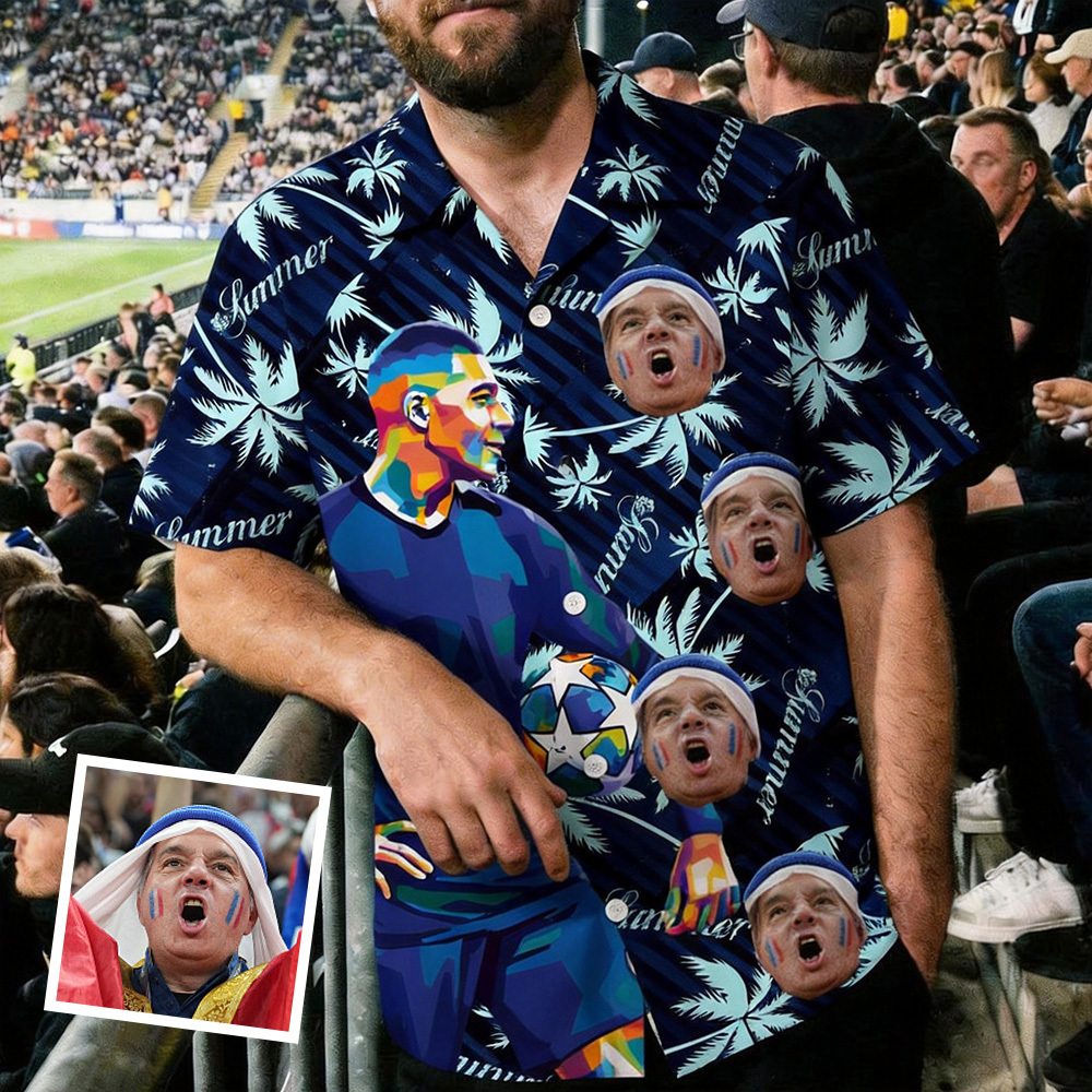 Camiseta Hawaiana Para Fanáticos Del Fútbol Global, Camiseta De Fútbol Retro, Camiseta De Playa Aloha Para Hombres, Estilo Deportivo De Vacaciones De Verano - miscalcetinescaramx