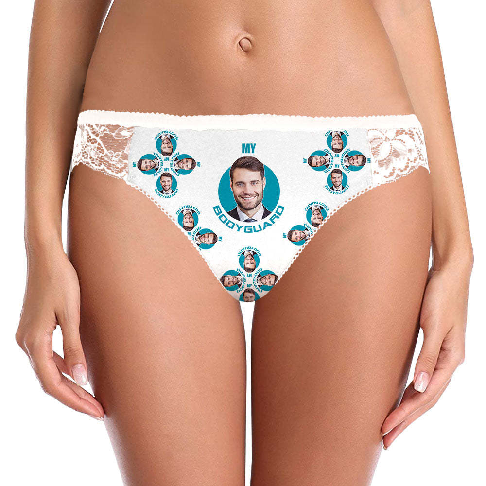 Custom Women Lace Panty Face Sexy Bragas Ropa Interior De Mujer - My Bodyguard - MyFaceSocksMX