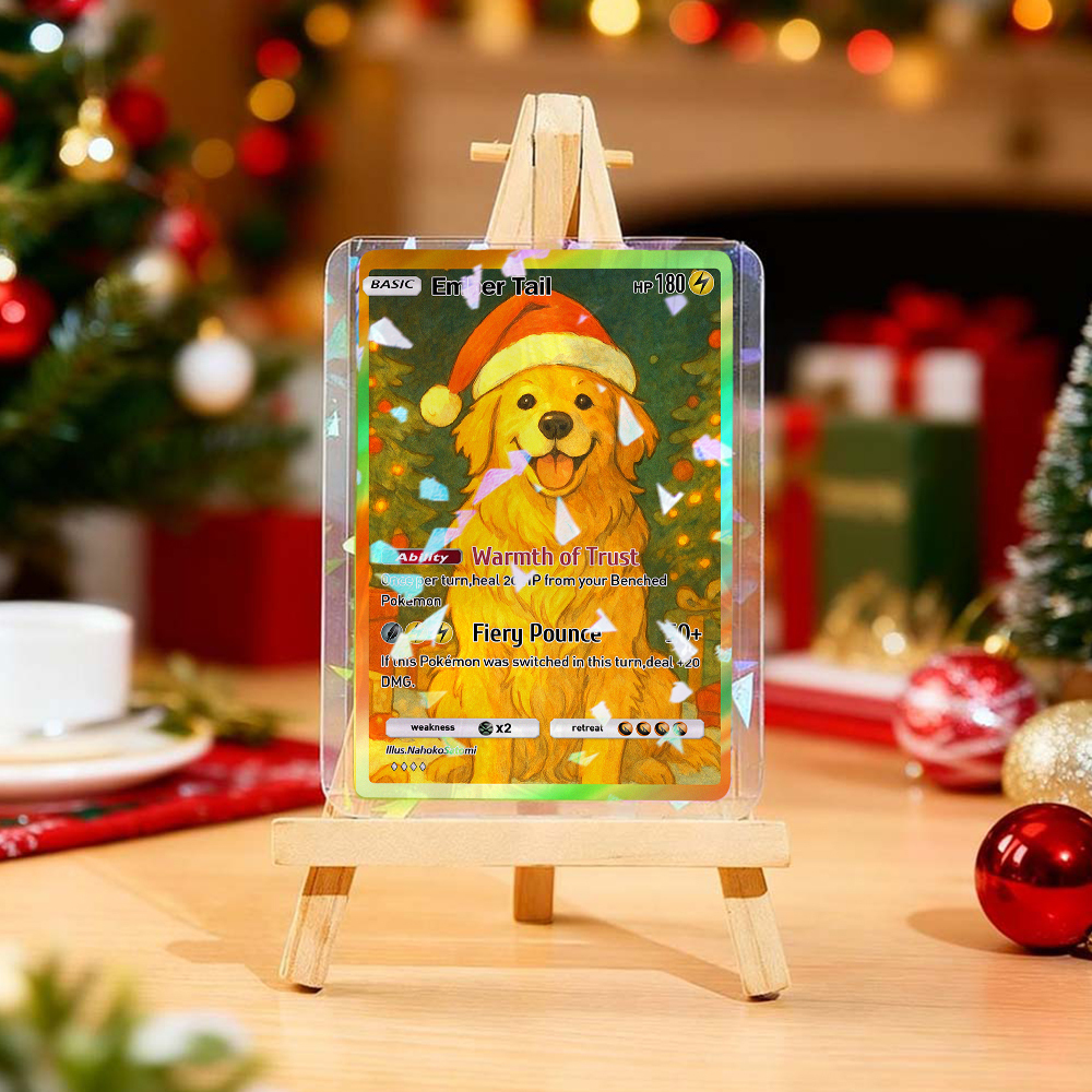 Tarjeta De Pokémon De Regalo De Navidad, Tarjeta De Pokémon Personalizada, Regalo Para Familia Y Pareja, Regalo Personalizado De Papá Noel Para Pareja. - miscalcetinescaramx