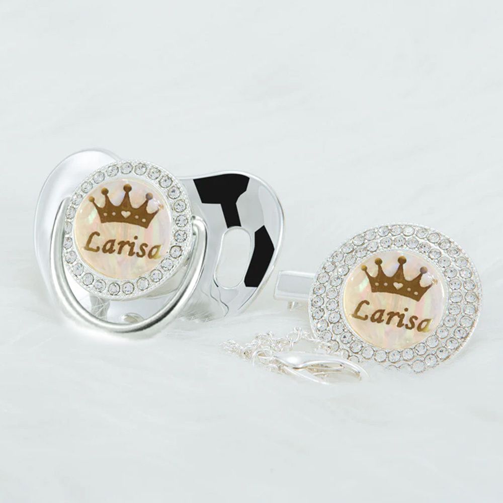 Exquisito Chupete Hecho A Mano Con Nombre Personalizado, Regalo Para Tu Pequeño - miscalcetinescaramx