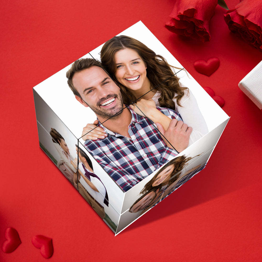 Cubo De Rubik Plegable Personalizado Con Fotos, Ideal Para Decoración Del Hogar - Regalo De Navidad - miscalcetinescaramx