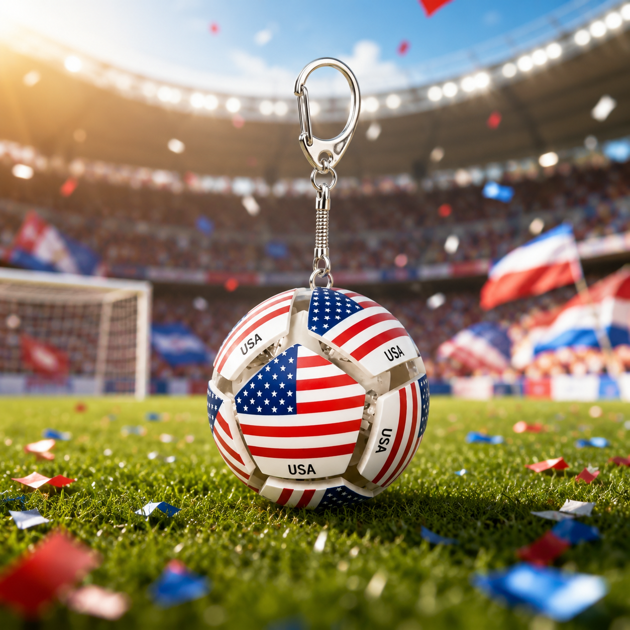 2026 Llavero De Bola De Fútbol Con Bandera De Fútbol, ​​bola De Estrés Sensorial De Clic Mecánico De 12 Lados Para Adultos, Bolas Para Aliviar El Estrés, Llavero De Fútbol Para Llaves Y Mochila (12 Naciones) - miscalcetinescaramx