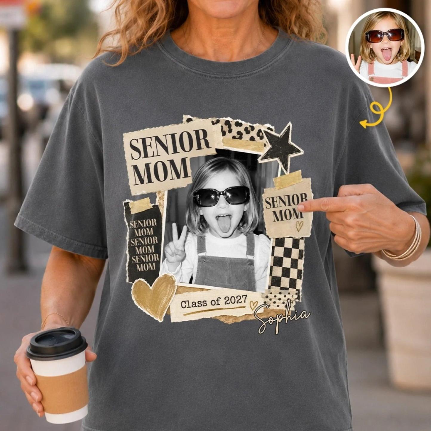 Camiseta Personalizada De Graduación Para Mamá Mayor, Regalo Para La Clase 2027, Camiseta Con Foto Personalizada Para El Día De La Madre O Fiesta De Graduación - miscalcetinescaramx