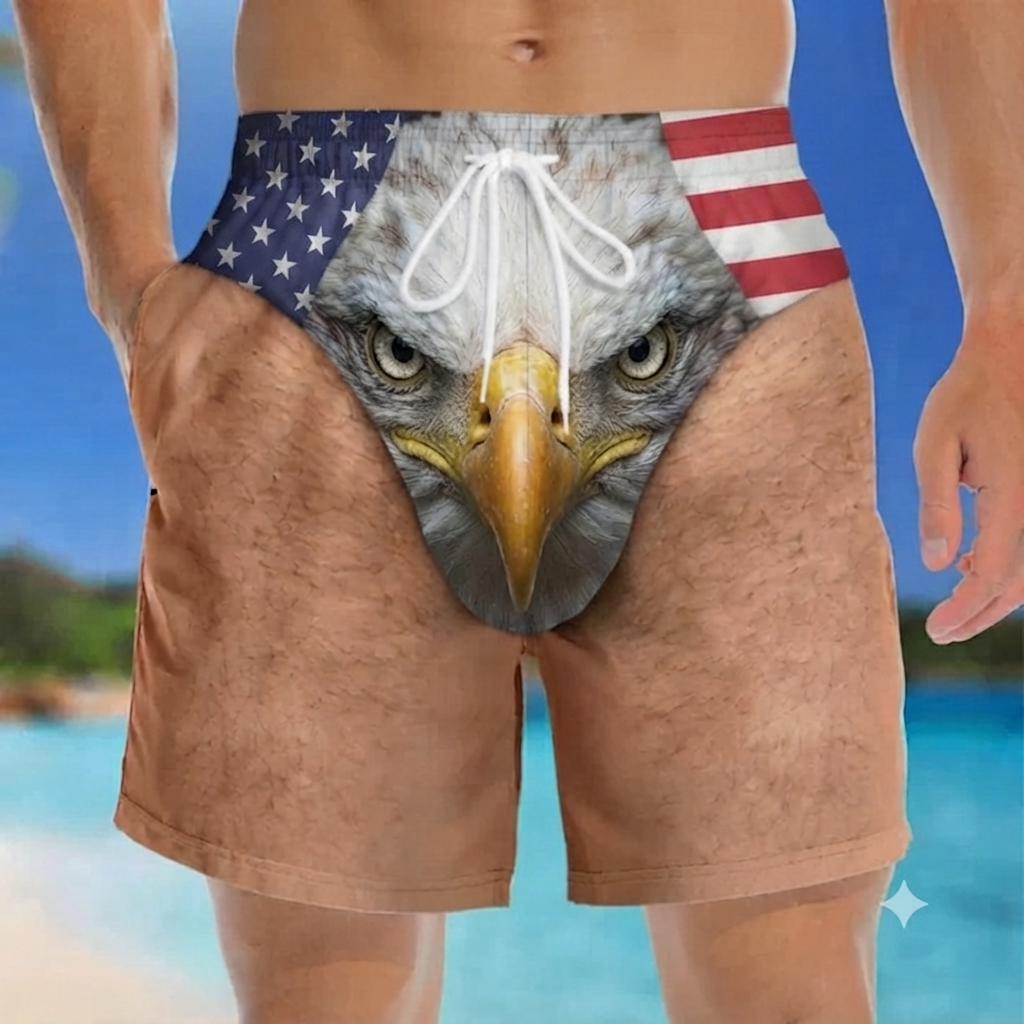 Bañadores Personalizados Divertidos Para Hombres Patrióticos - Regalos Personalizados De Viajes Y Vacaciones De Verano Para Hombres - Libertad Y Relajación - miscalcetinescaramx