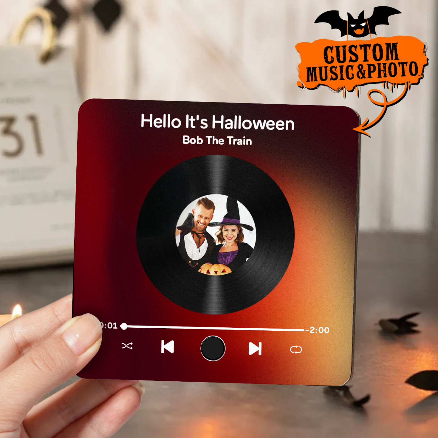 Álbum De Fotos Personalizado Imán Para Nevera Etiqueta De Foto De Pared Musical Movimiento Musical Que Se Puede Reproducir Sin Teléfono Celular Música Imán Para Nevera Pro - miscalcetinescaramx