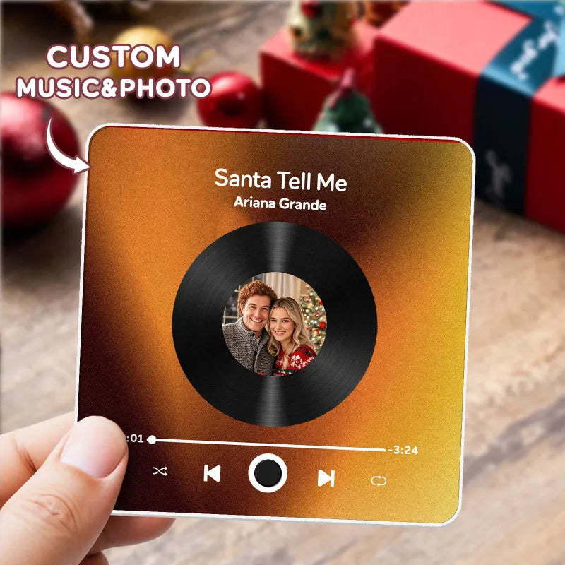 Álbum De Fotos Personalizado Imán De Nevera Con Música Regalos De Navidad Imán De Nevera Con Música Spotify Para Teléfono Personalizado Pro - miscalcetinescaramx