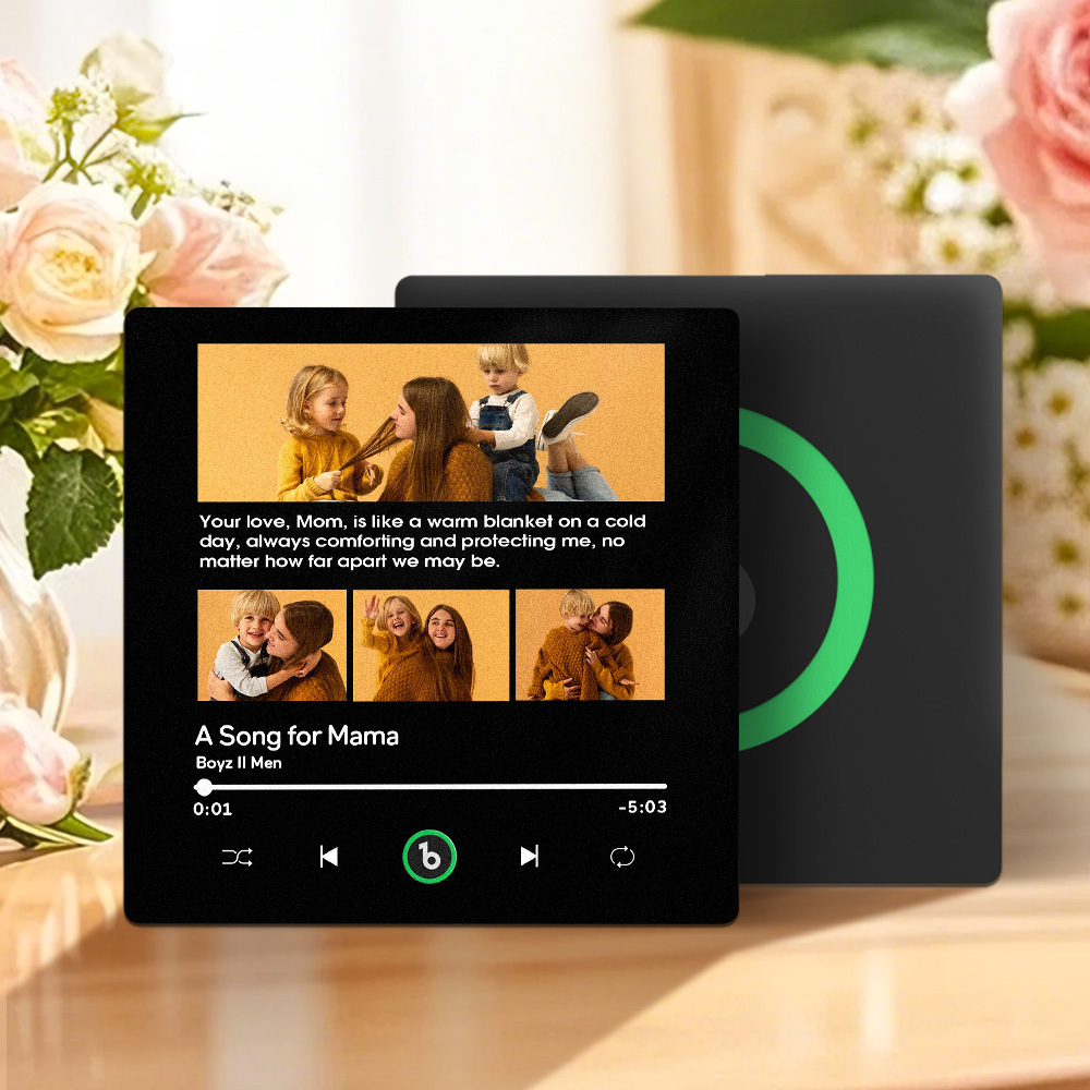 Imán De Nevera Con Música Personalizado, El Mejor Regalo Para Mamá, Álbum De Música Con Foto Personalizado Y Mejorado, Adhesivo Para Pared Con Música, Movimiento Musical Reproducible, Idea De Regalo - miscalcetinescaramx