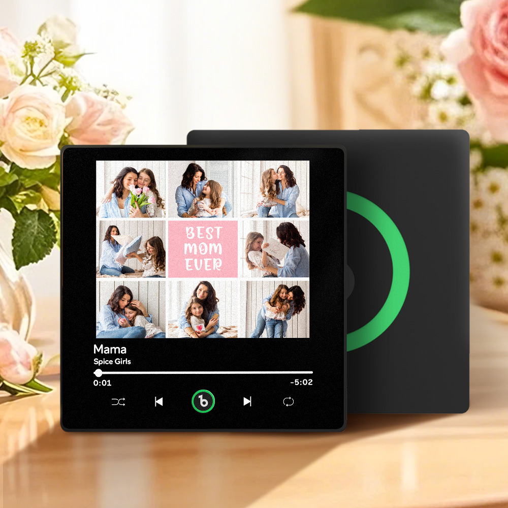 Imán De Nevera Con Música Personalizado, El Mejor Regalo Para Mamá, Álbum De Música Con Foto Personalizado Y Mejorado, Adhesivo Para Pared Con Música, Movimiento Musical Reproducible, Idea De Regalo