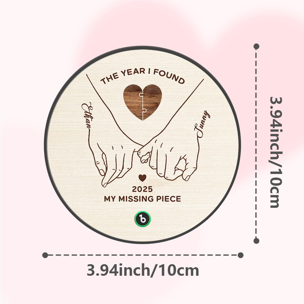 El Año En Que Encontré Mi Pieza Perdida. Imán De Nevera Personalizado Con Foto Y Música. Regalos De Aniversario. Regalos Para Parejas. - miscalcetinescaramx