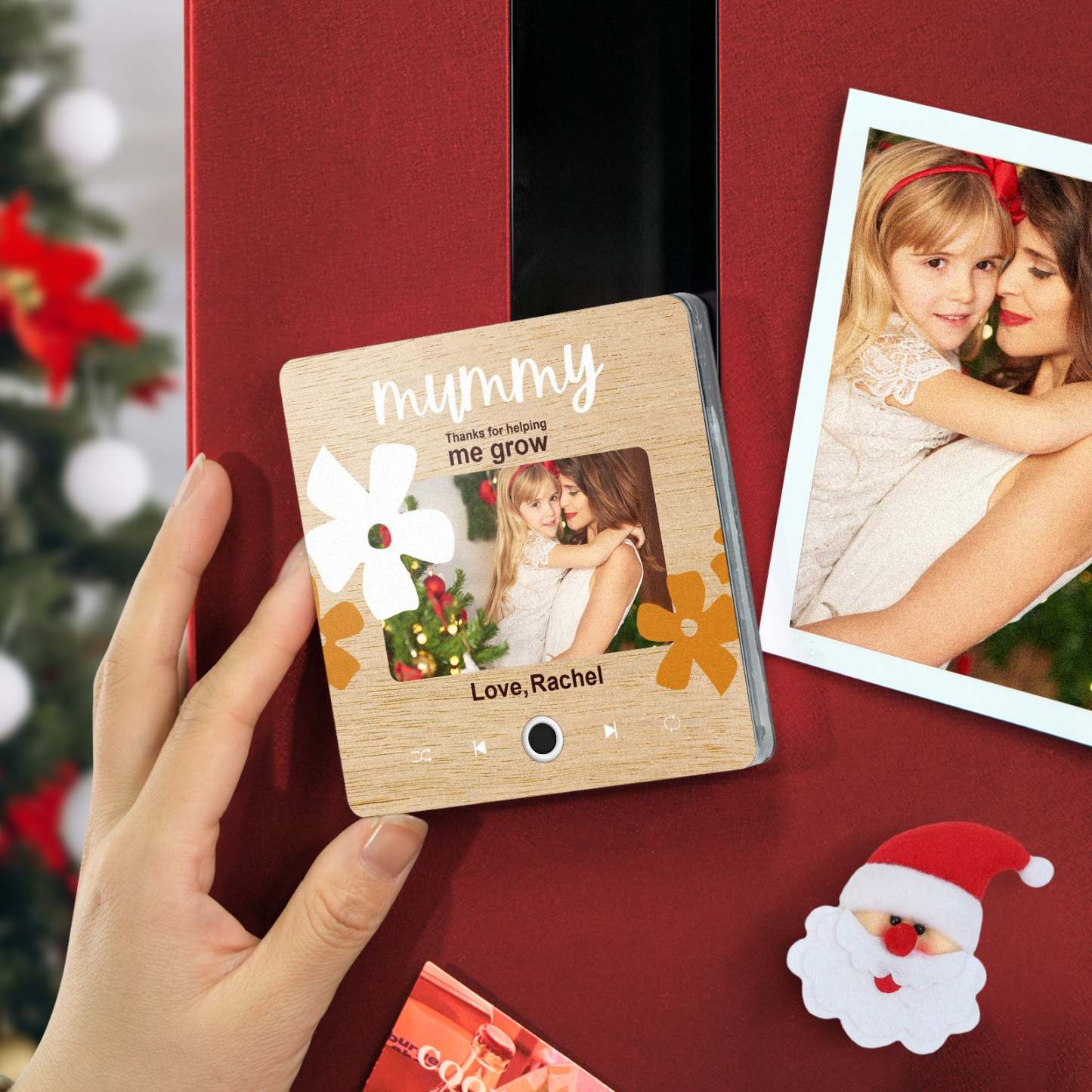 Imán De Música Personalizado Para Nevera, Regalo Para Mamá, Imanes De Música Personalizados Que Pueden Reproducir Canciones, Regalos De Navidad, Regalos Familiares - miscalcetinescaramx