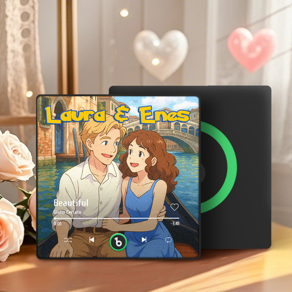 Imán Para Nevera Con Foto Y Nombre Personalizados, Estilo Caricatura, Marco De Fotos Personalizado, Regalo Para Parejas
