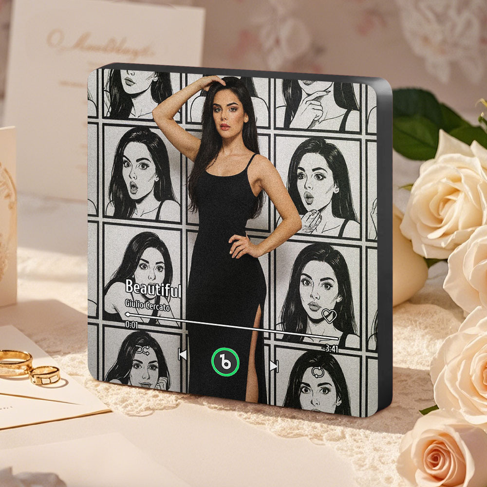 Imán Para Nevera Con Foto Personalizada, Pintado A Mano, Con Música Que Se Puede Reproducir Sin Teléfono Móvil, Póster De Dibujos Animados, Imán Para Nevera Con Bluetooth. - miscalcetinescaramx