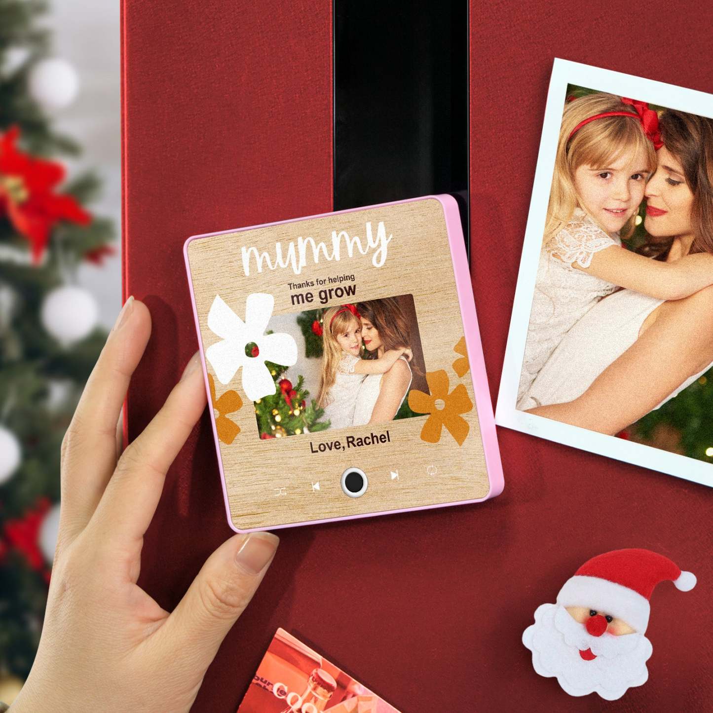 Imán De Música Personalizado Para Nevera, Regalo Para Mamá, Imanes De Música Personalizados Que Pueden Reproducir Canciones, Regalos De Navidad, Regalos Familiares - miscalcetinescaramx