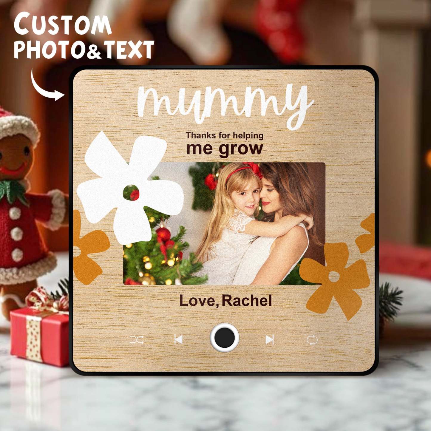 Imán De Música Personalizado Para Nevera, Regalo Para Mamá, Imanes De Música Personalizados Que Pueden Reproducir Canciones, Regalos De Navidad, Regalos Familiares