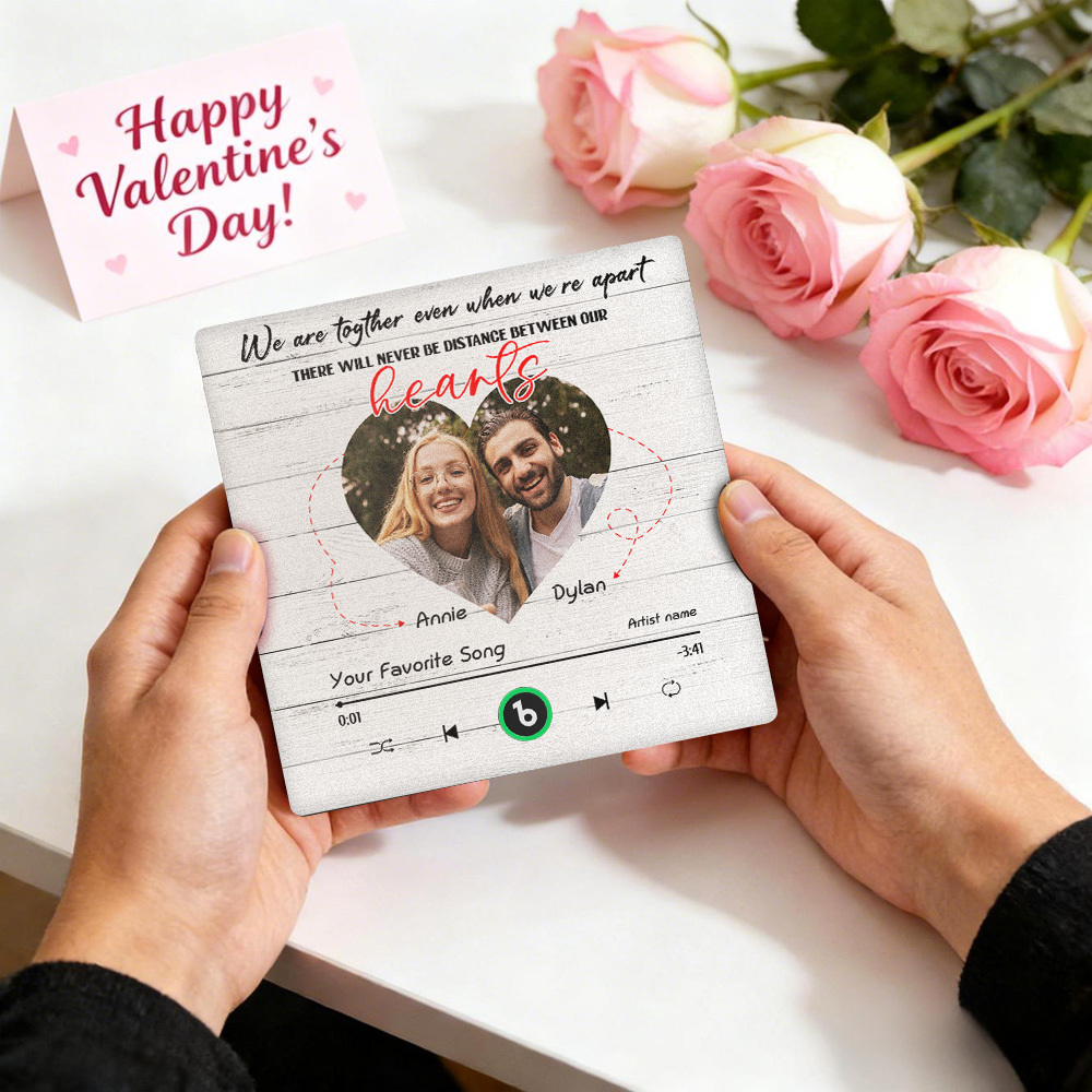 Imán Para Refrigerador Personalizado 'estamos Juntos Incluso Cuando Estamos Separados'. La Música Se Puede Reproducir Sin Teléfono Celular. Música Personalizada Con Nombre Y Foto. Imán Para Refrigerador Bluetooth. - miscalcetinescaramx