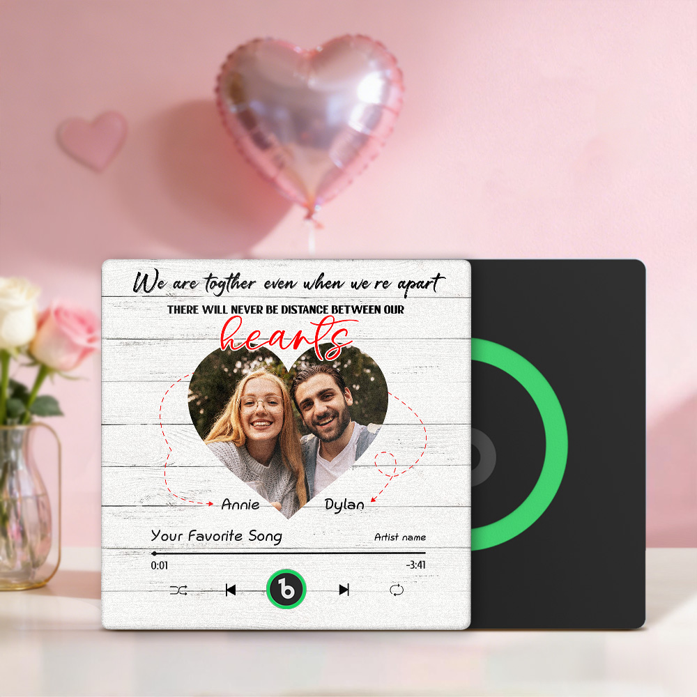 Imán Para Refrigerador Personalizado 'estamos Juntos Incluso Cuando Estamos Separados'. La Música Se Puede Reproducir Sin Teléfono Celular. Música Personalizada Con Nombre Y Foto. Imán Para Refrigerador Bluetooth.