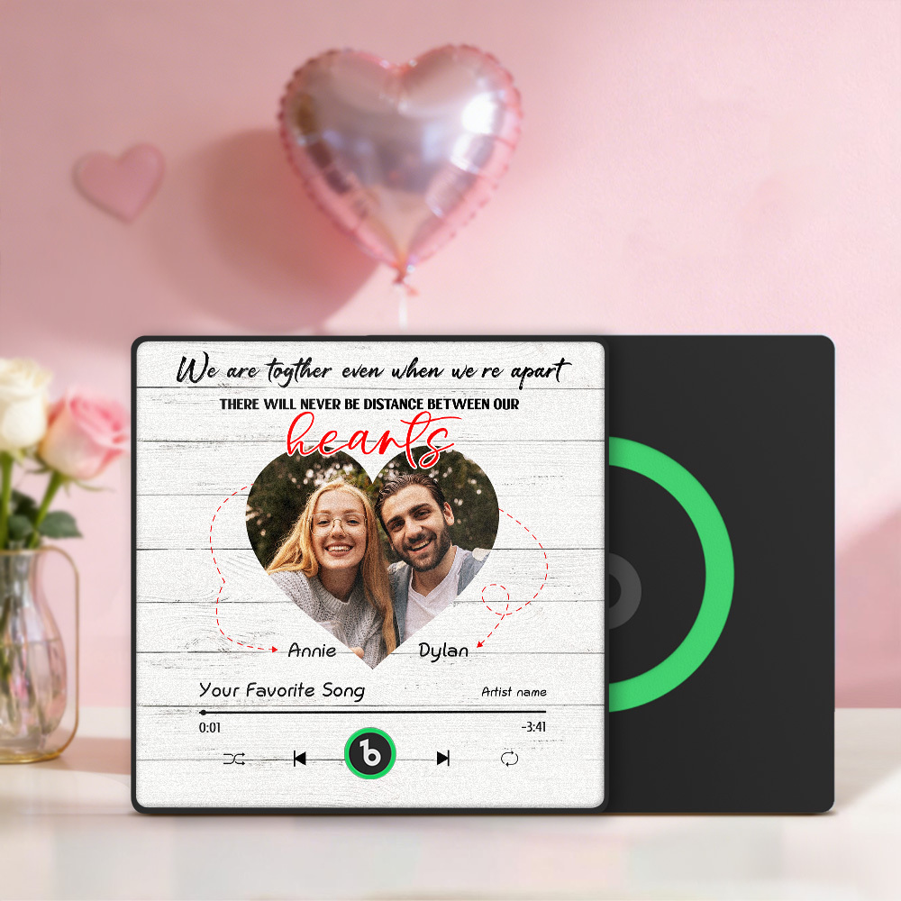 Imán Para Refrigerador Personalizado 'estamos Juntos Incluso Cuando Estamos Separados'. La Música Se Puede Reproducir Sin Teléfono Celular. Música Personalizada Con Nombre Y Foto. Imán Para Refrigerador Bluetooth. - miscalcetinescaramx