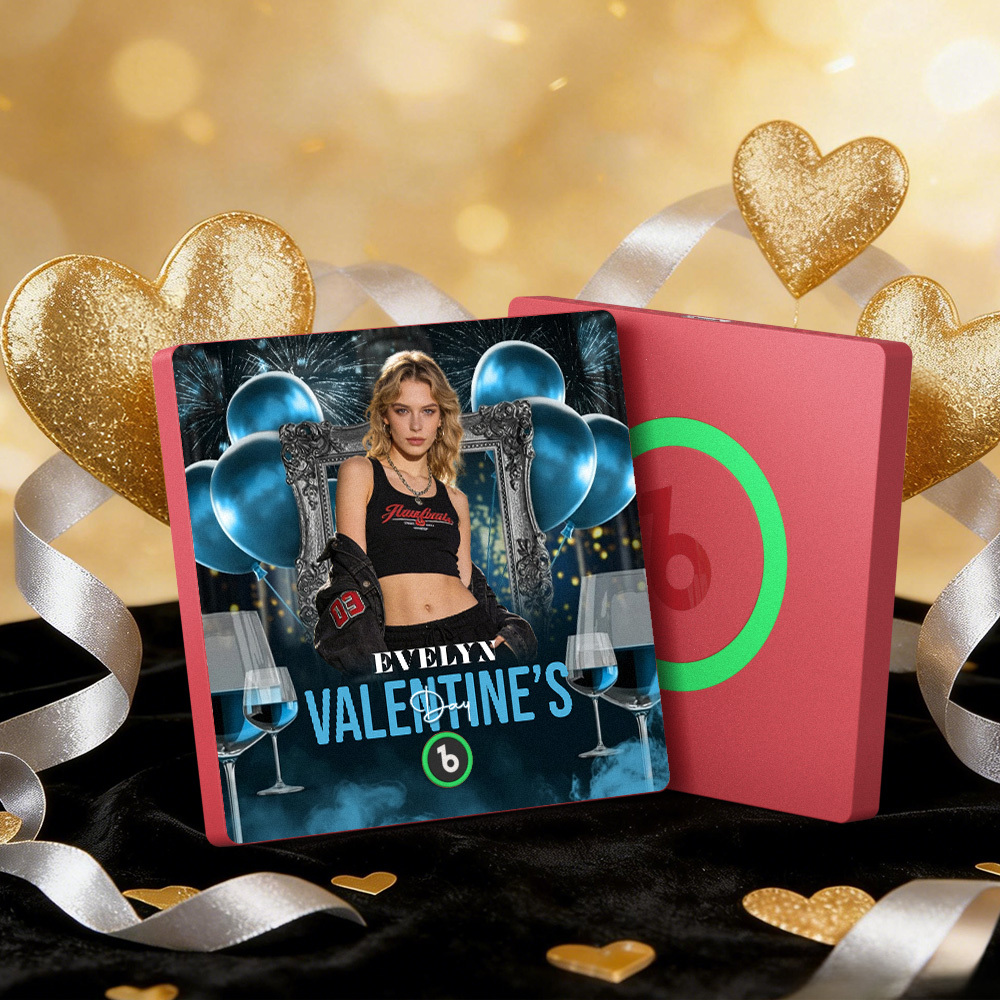 Imanes De Nevera Con Música Personalizada, Globo Azul, Marco Colorido, Álbum, Imán Para Nevera Que Reproduce Canciones, Regalo De San Valentín. - miscalcetinescaramx