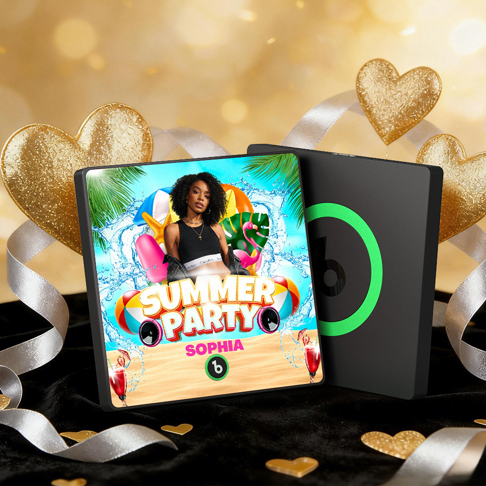 Imanes De Nevera Con Música Personalizados Para Fiestas De Verano, Marco Colorido, Álbum, Imán Para Nevera Que Puede Reproducir Canciones, Regalo - miscalcetinescaramx