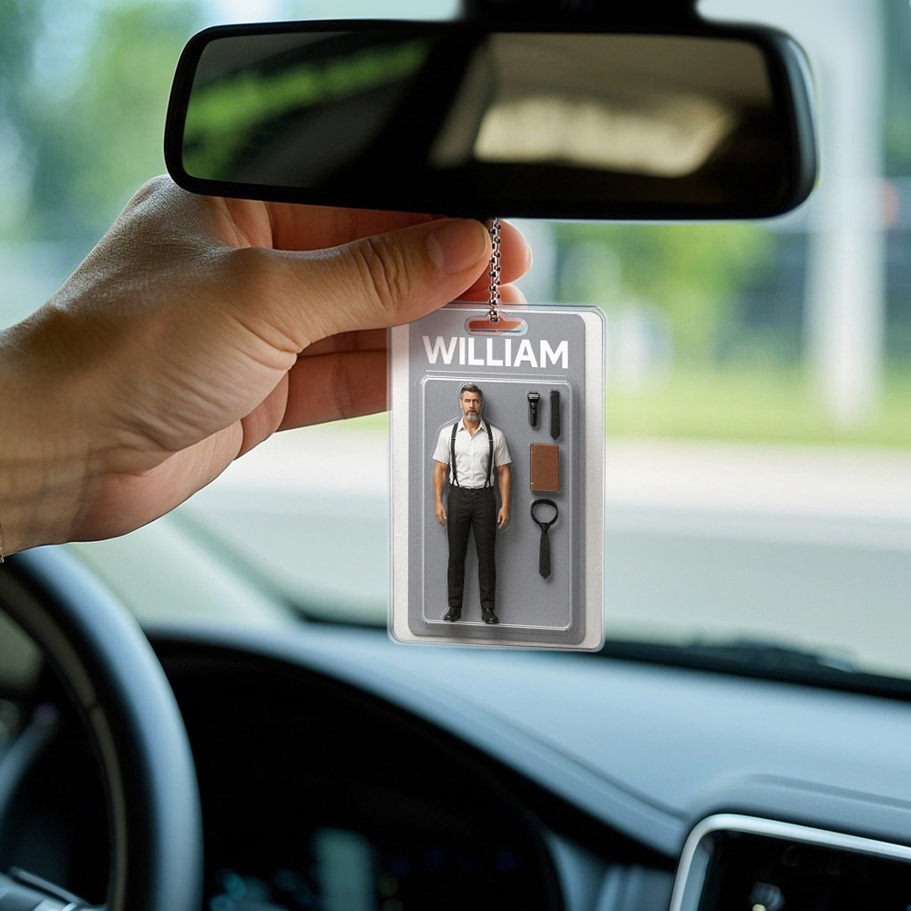 Figura De Acción Personalizable De Cuerpo Completo, Embalaje Estilo Caja De Juguetes, Regalo Artístico, Colgador De Coche Acrílico Personalizado, Regalo Para Él